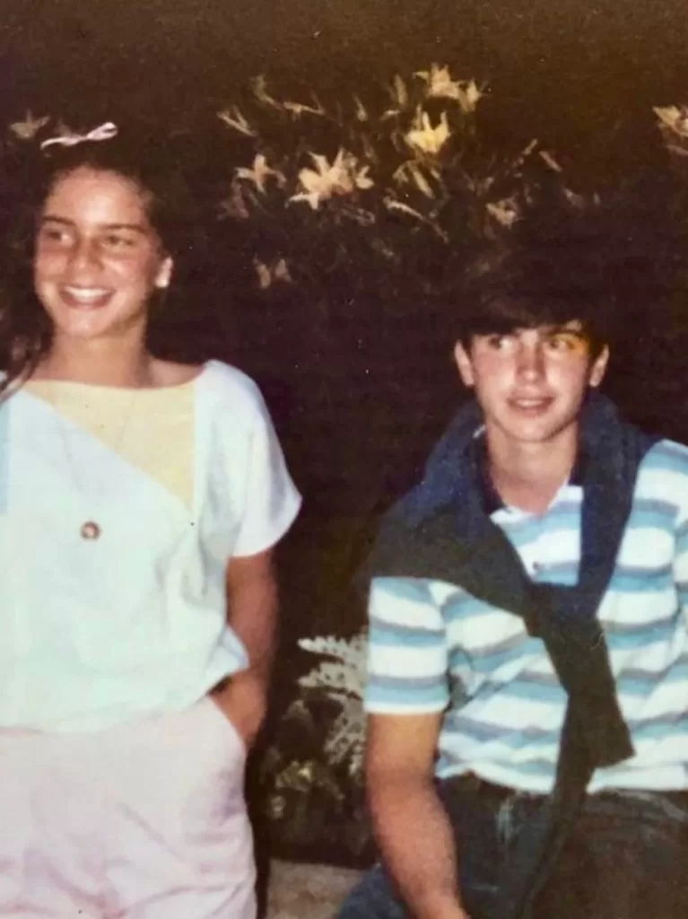 María Gracia Subercaseaux y su hermano