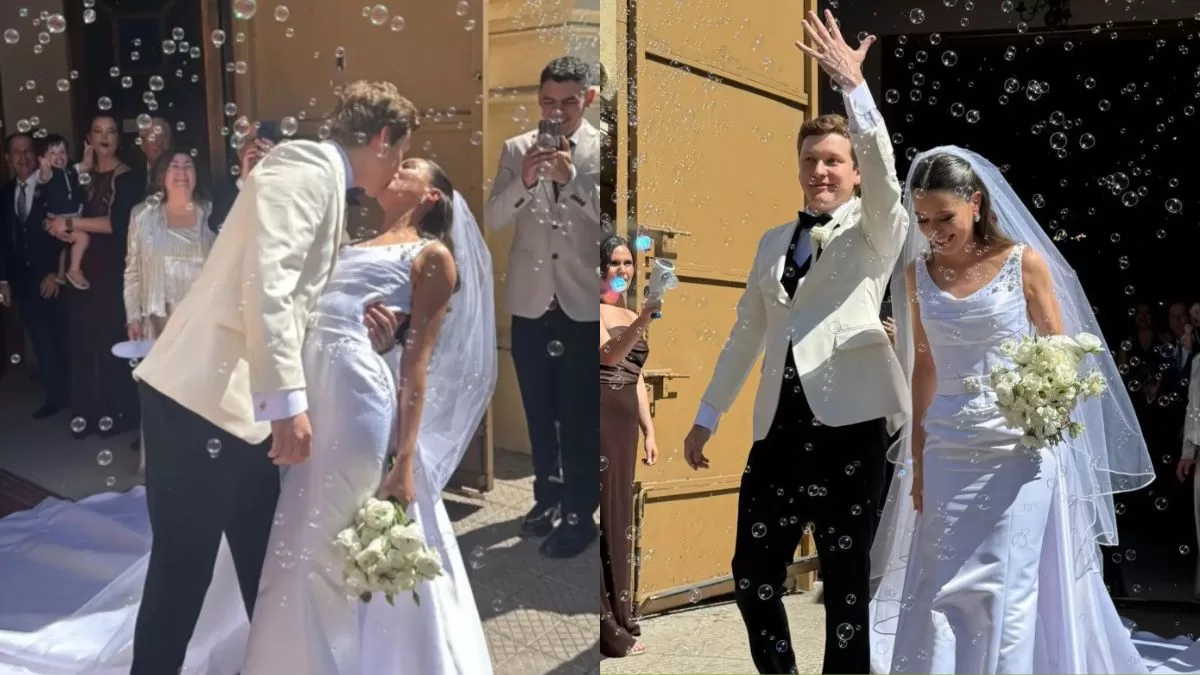 Querida periodista de Mega contrajo matrimonio tras un año y medio de romance: así fue su ceremonia