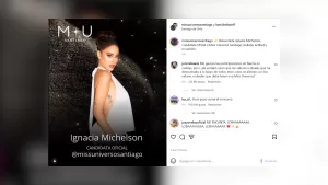 Ignacia Michelson Miss Universo Santiago