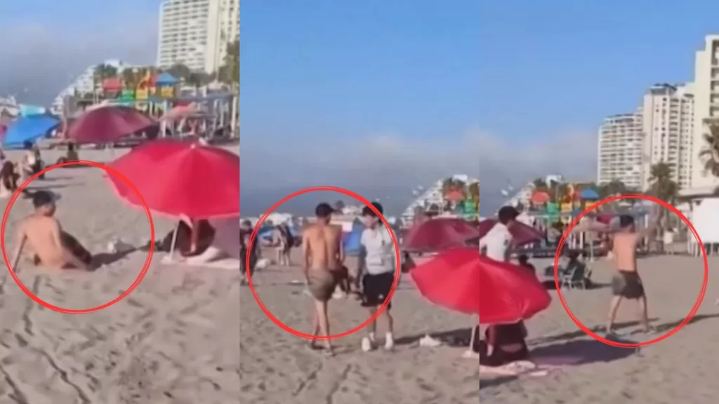 Chilena se arriesga y previene robo a bañistas durmiendo en plena playa de Coquimbo: "Ándate ladrón cu..."