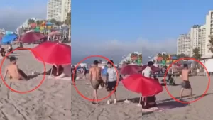 Chilena se arriesga y previene robo a bañistas durmiendo en plena playa de Coquimbo: "Ándate ladrón cu..."