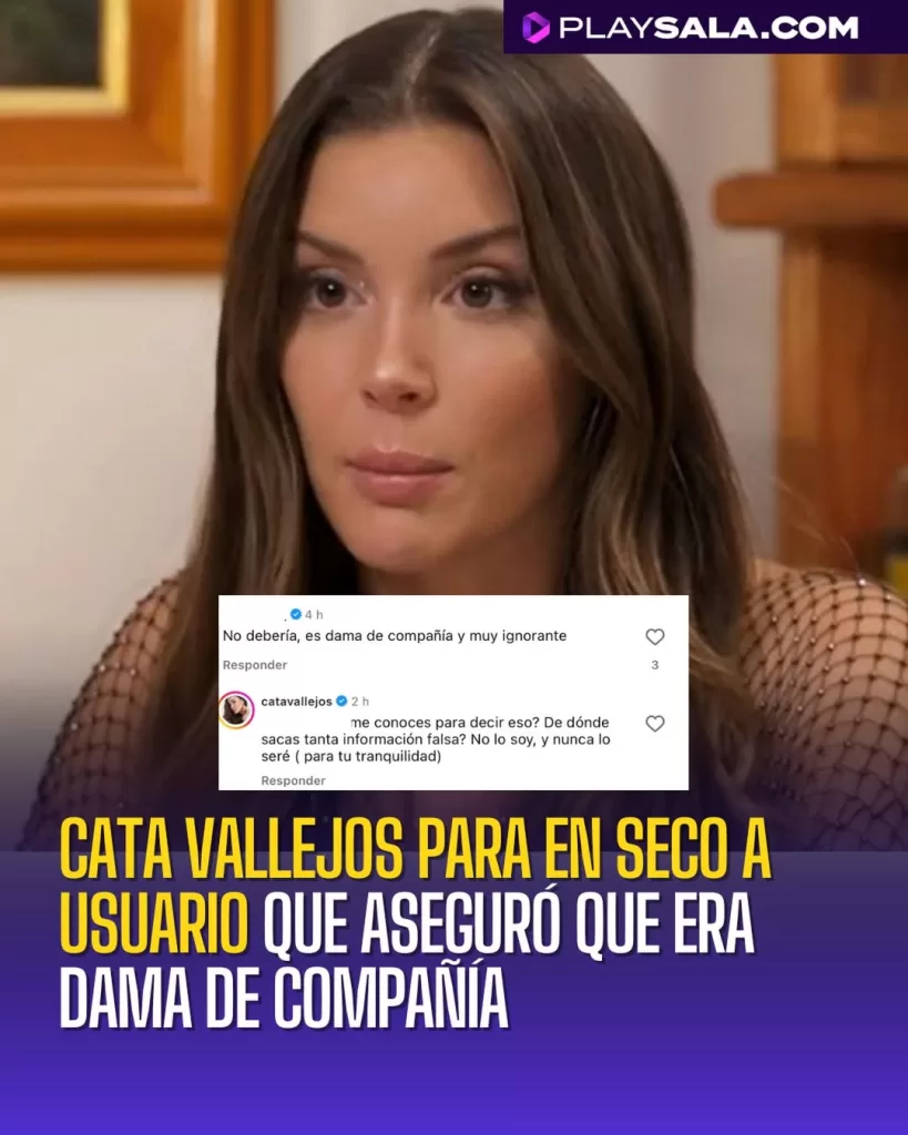 Famosa Cata Vallejos Dama De Compañía Rumores Respuesta