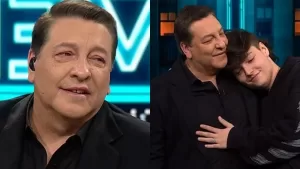 Julio César Rodríguez rompe en llanto al despedirse de Primer Plano: su hijo lo sorprendió en vivo