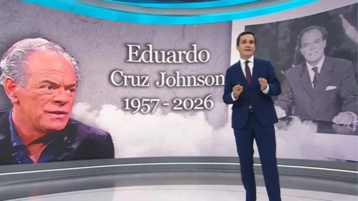 Querido periodista se quiebra en vivo al despedir a Eduardo Cruz-Johnson tras su fallecimiento
