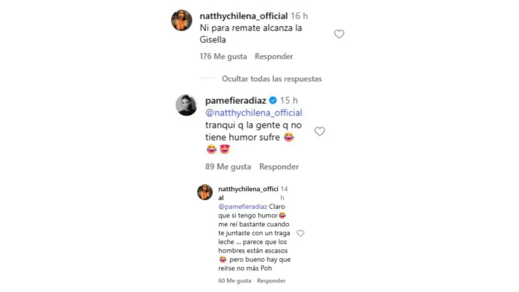 Natthy Chilena  Pamela Díaz