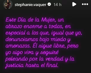 Stephanie Vaquer Denuncia Femicidio