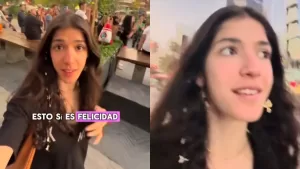 Española en Chile se detuvo al encontrar ESTO en Santiago: "Esto sí es felicidad"