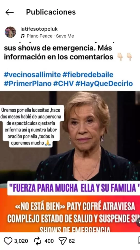 Paty Cofré  Latife Soto