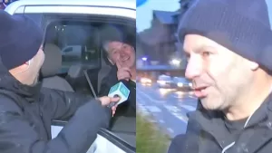 Vecino de Karim Butte lo echó al agua en vivo y generó divertido momento: "Mira como nos enteramos de cosas..."