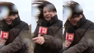 "Te quiero mamá, ojalá no te vueles": Hijo de periodista de Canal 13 reaccionó a la viral cobertura de su madre en el sistema frontal