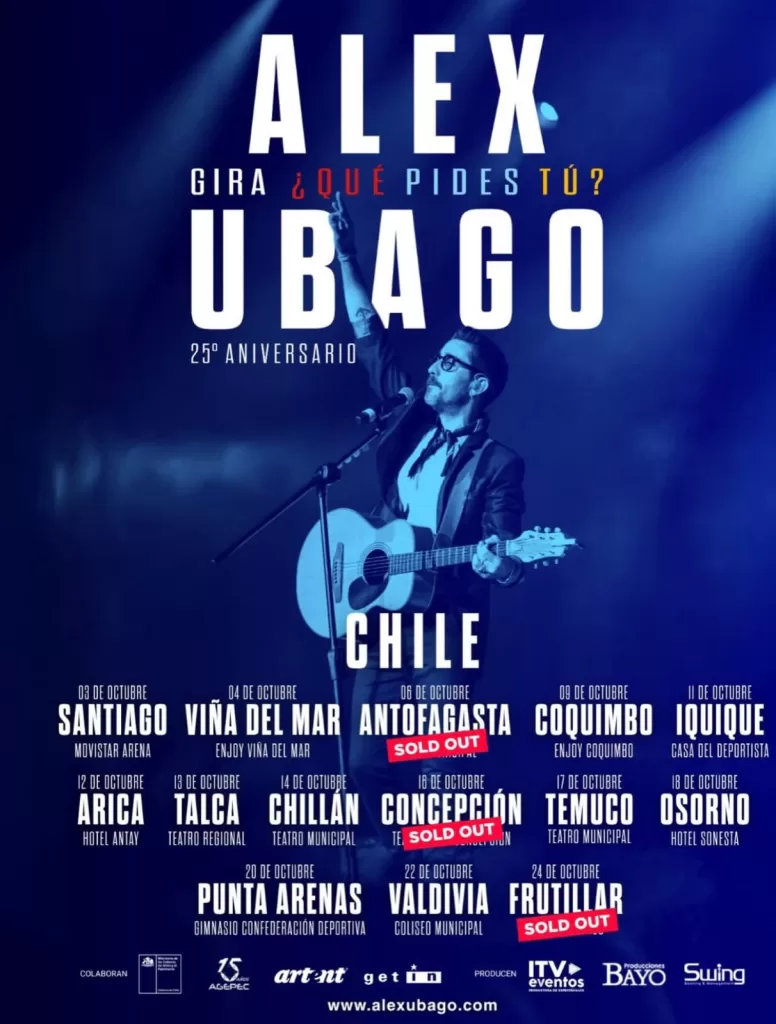 Alex Ubago Fechas
