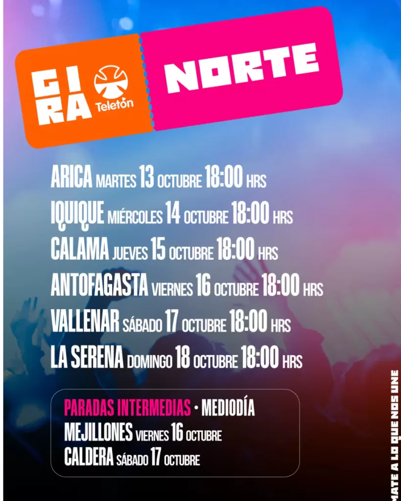 Gira Teletón 2026 Norte