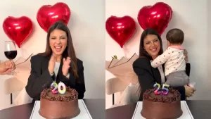 ¿Lo notaste? Ignacia Antonia celebró su cumpleaños 25 junto a su hija y un detalle no pasó desapercibido