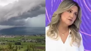 Aterradora nube en el sur de Chile llama la atención de Michelle Adam: "Algo va a pasar..."
