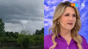 Extraña nube "embudo" en el sur de Chile preocupó a Michelle Adam: "Las personas quedaron paralizadas"