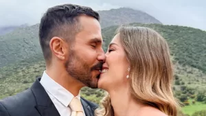 "Te voy a extrañar tanto": Álvaro Ballero compartió romántica despedida con Valentina Schnitzer antes de viajar a Perú